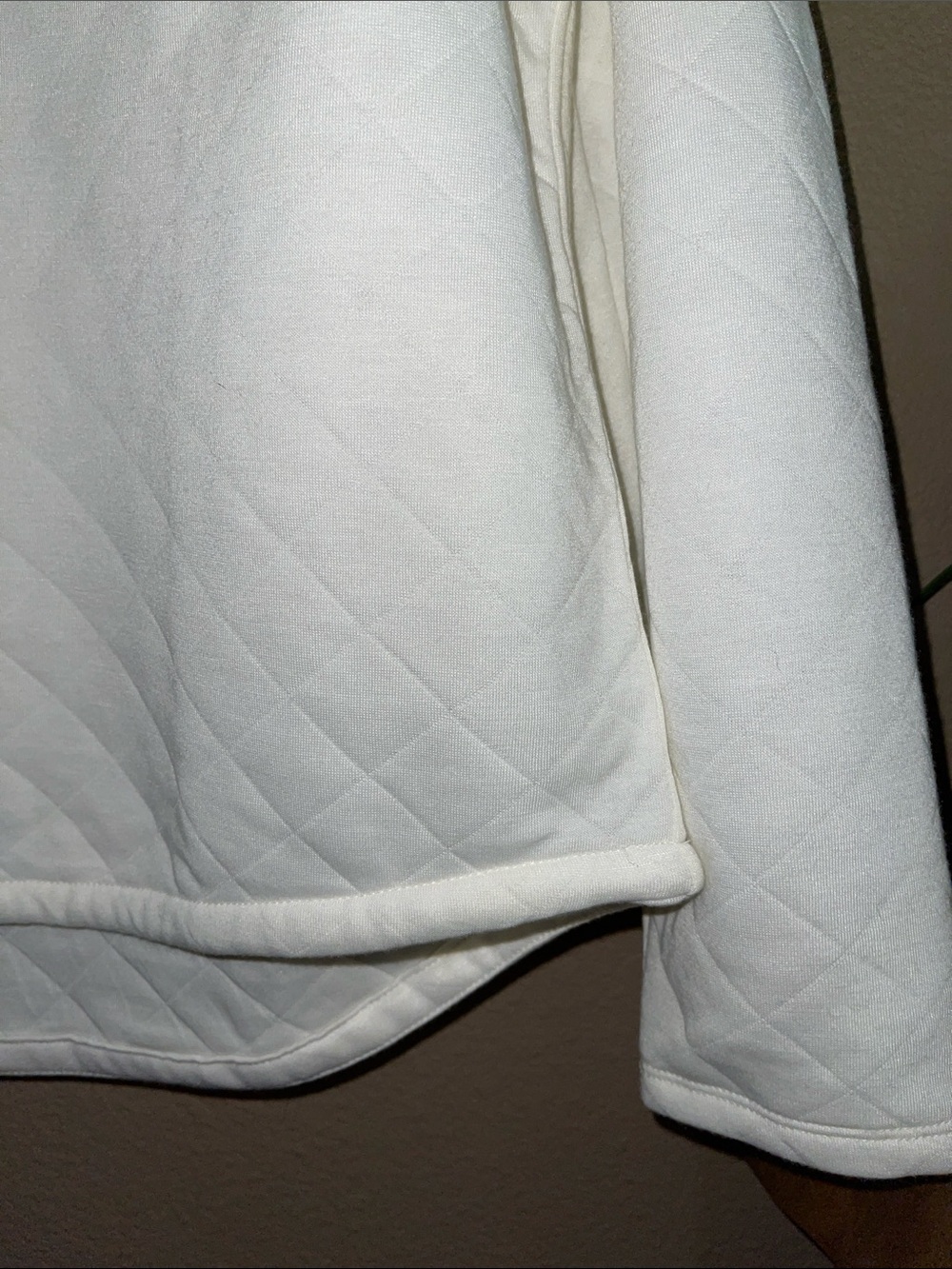 Vineyard Vines Cream Quilted Snap Pullover Size Large - Picture 2 of 7